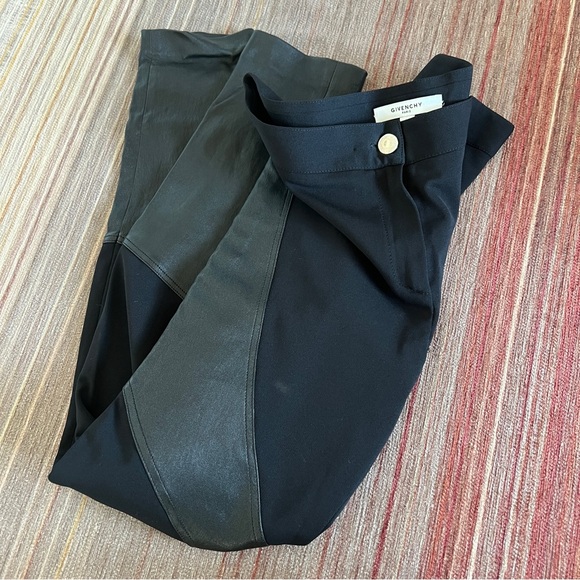 GIVENCHY Leather-Accented Straight Legged Pants - Picture 10 of 13
